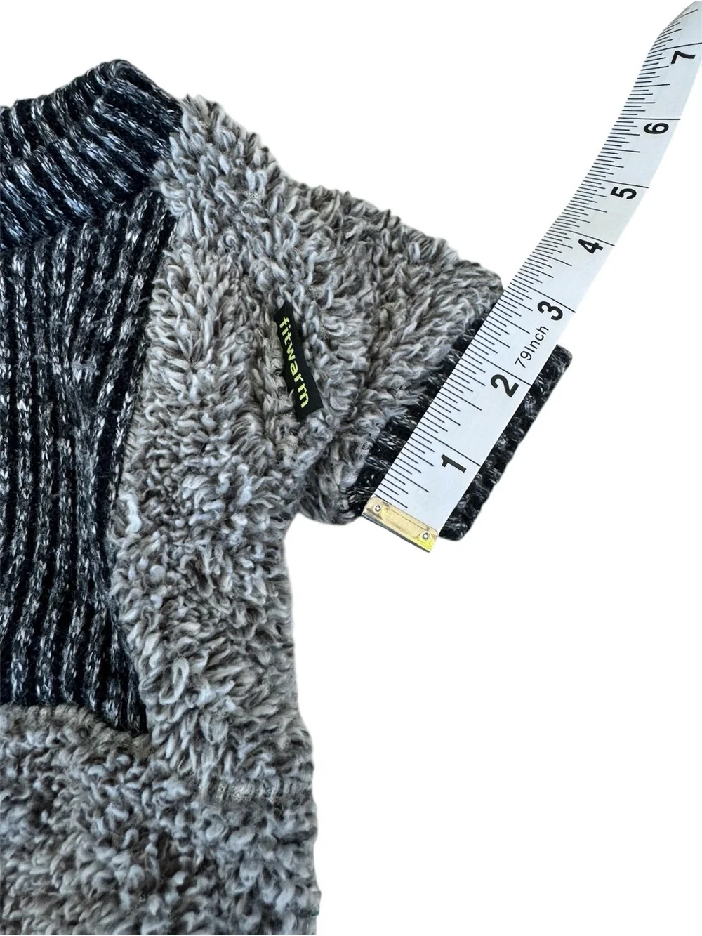 Like New! Dog Fuzzy Pajamas. “Fitwarm” Grey Pet Onesie for Thermal Warmth. Med.